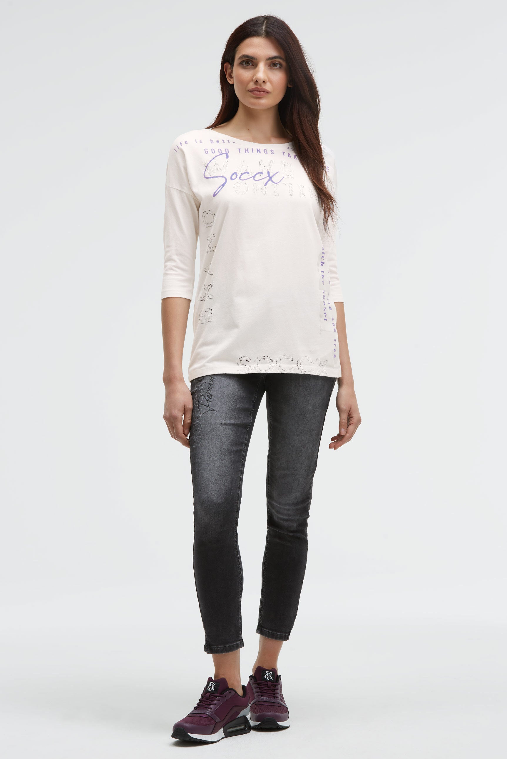 Koszulka z krótkimi rękawami i nadrukiem Label - 3