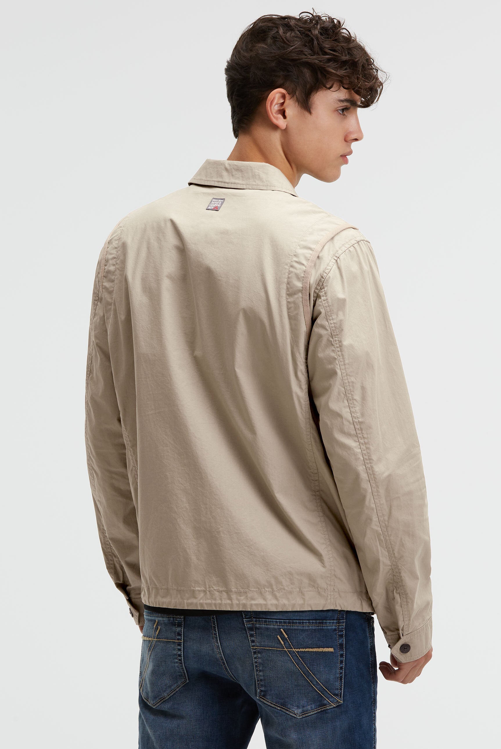 Leichte Kurzjacke im Utility-Stil mit Paper-Coating - 5