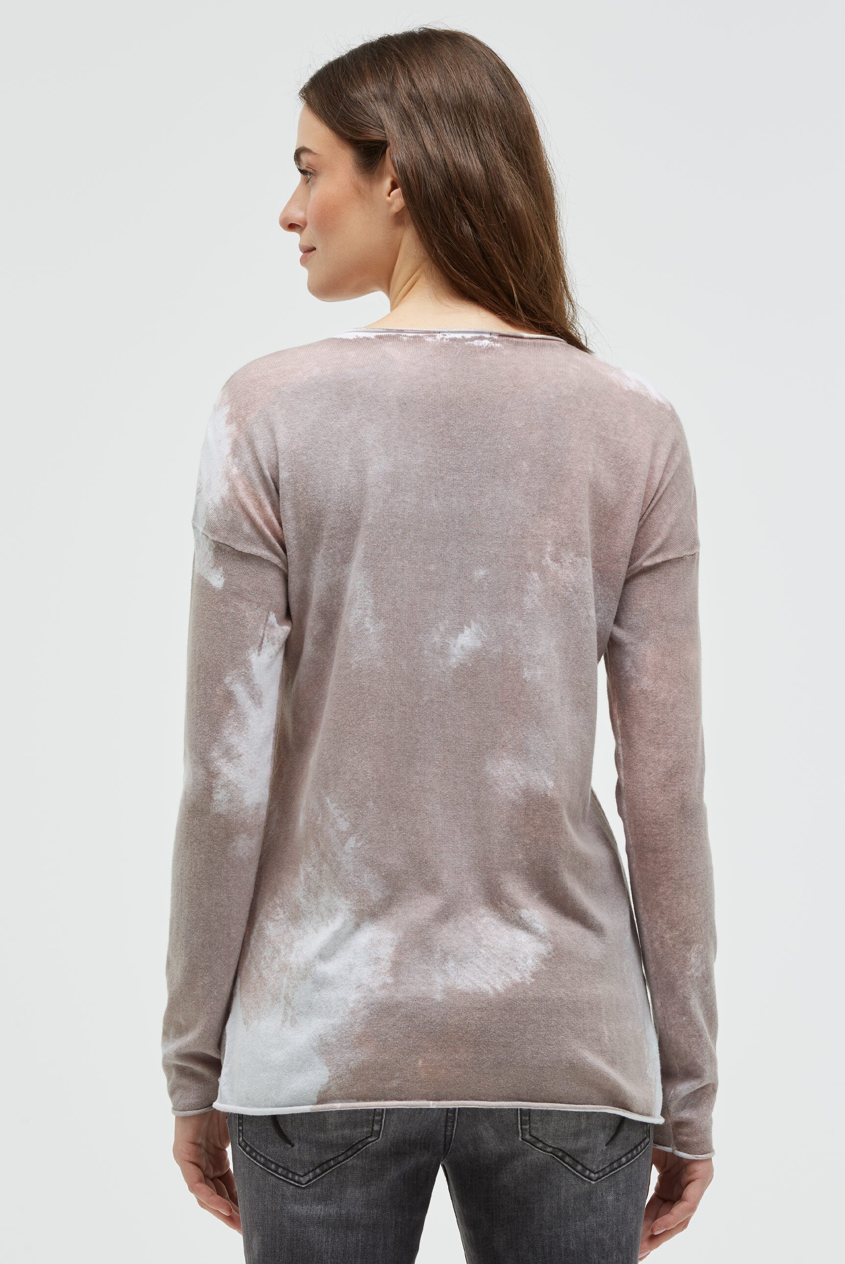 Pullover mit All Over Print und Schmucksteinen - 5