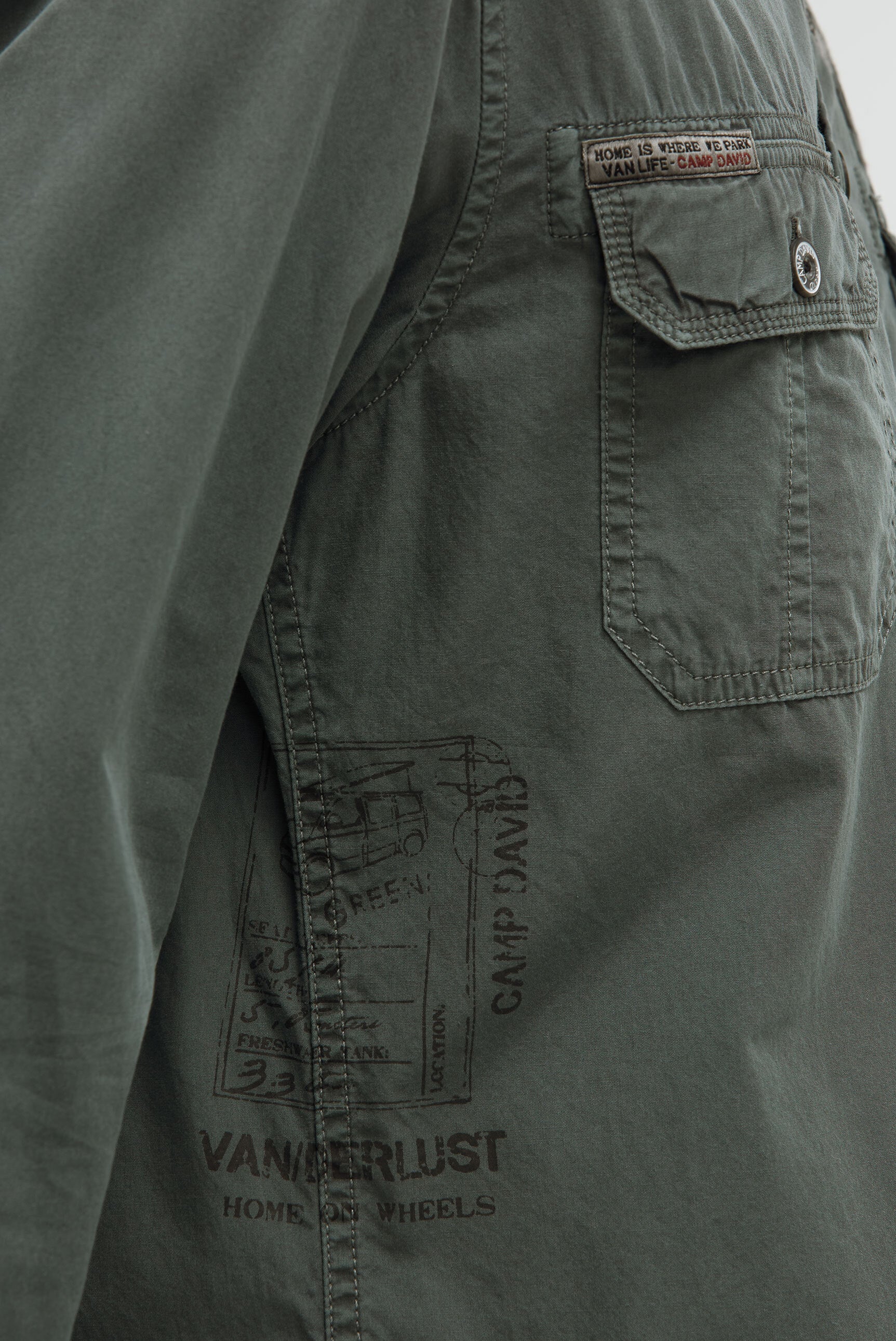 Cargohemd Langarm mit Artworks - 6